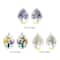 John Bead 30mm x 40mm Dried Flower Assorted Pendants